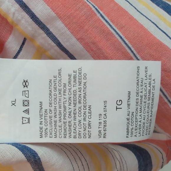 Nautica Striped V-Neck Women's Tunic Size XL - Picture 7 of 7